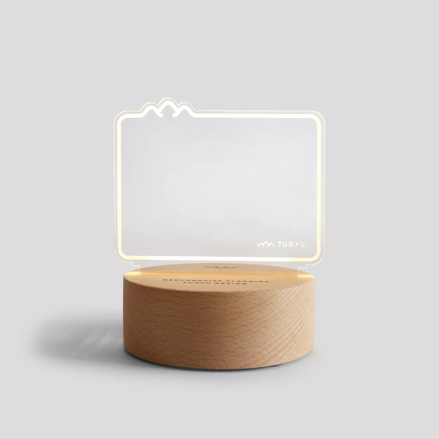 TUOYU DESIGN｜LED木座夜燈留言板